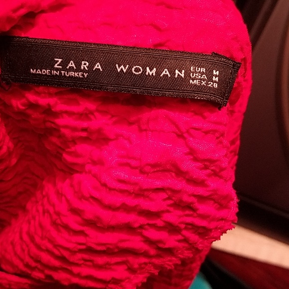 Zara Red Flare Dress - Picture 5 of 5